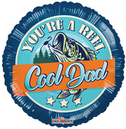 18" Happy Father's Day Reel Cool Dad Helium Foil (5 PACK)#86191-18