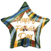 9" Mini Happy Father's Day Star AIR FILL ONLY Foil Balloons (5PACK) #86214