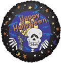 9" Halloween Skeleton and Bats Air Fill Foil Balloon (5 PACK) #88017