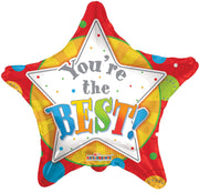 18" You're The Best Stars Helium Foil Balloon (5 Pack)#88062