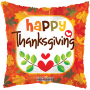 18" Thanksgiving Helium Foil Balloon (5 PACK) #88124