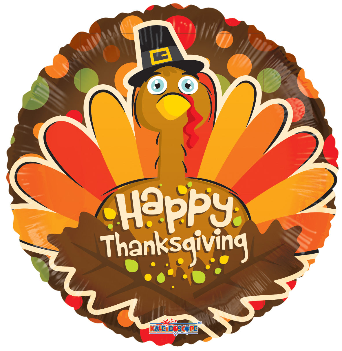 18" Happy Thanksgiving Fun Turkey Helium Balloon (5PACK) #88130