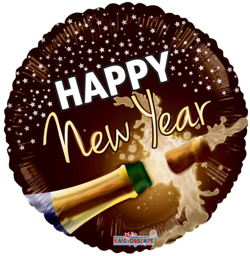 9" Mini New Year Champagne AIR FILL ONLY Foil Balloon (5 Pack)(D) #89100-09