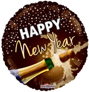 18" New Year Champagne Glass Balloon 5 PACK #89100