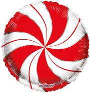 9" Christmas Candy Mint AIR FILL ONLY Foil Balloon (5 Pack) #89167-09