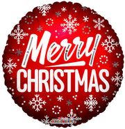 9" Merry Christmas AIR FILL ONLY Mini Stick Balloons (5 PACK) #89190-09