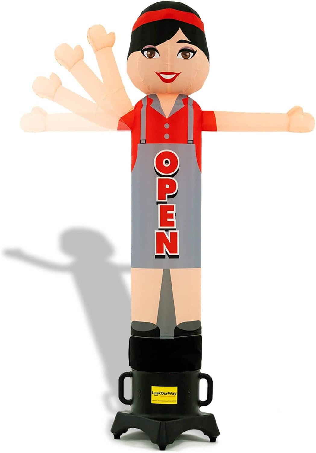 Air Dancers Wacky Waving Inflatable Tube Man - 7Ft Tall Inflatable Dancing Man with Weather-Resitant Blower for Business Advertising - Character Money Theme - Billionaire