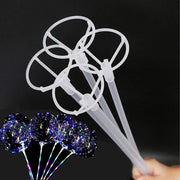 Professional-Grade Balloon Sticks with Large Cups, 35 Sets of 17-Inch Thickened Clear Holders for 10" to 30" Balloons
