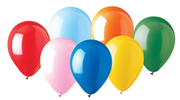12" Assorted Standard Latex Balloons 100ct #916100