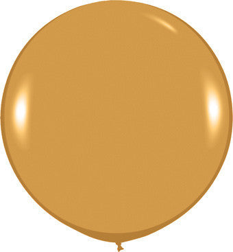 24" Sempertex Metallic Gold Latex Balloons 1 count #59082 image 0