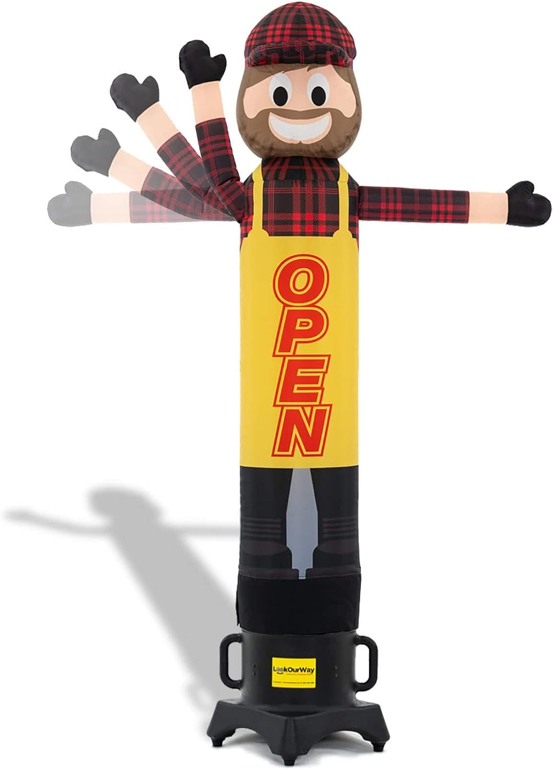 Air Dancers Wacky Waving Inflatable Tube Man - 7Ft Tall Inflatable Dancing Man with Weather-Resitant Blower for Business Advertising - Character Money Theme - Billionaire