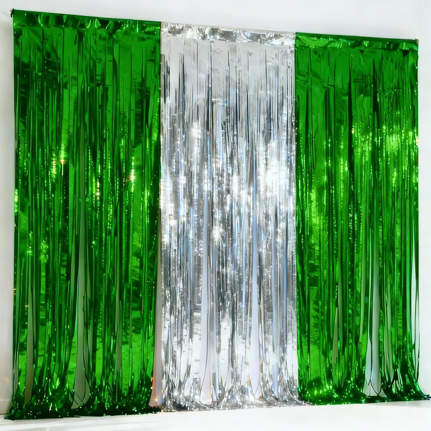 3-Pack Black Gold Foil Fringe Curtain,Party Decoration Streamer | 9.9*6.5Ft Party Backdrop,Birthday Tinsel,Happy Retirement Back Drop,Graduation ,Farewell,Summer Back to School