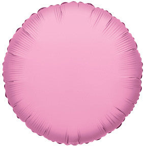 9" Mini Pink Circle Foil Balloons Air Fill Only 5 Pack #34051