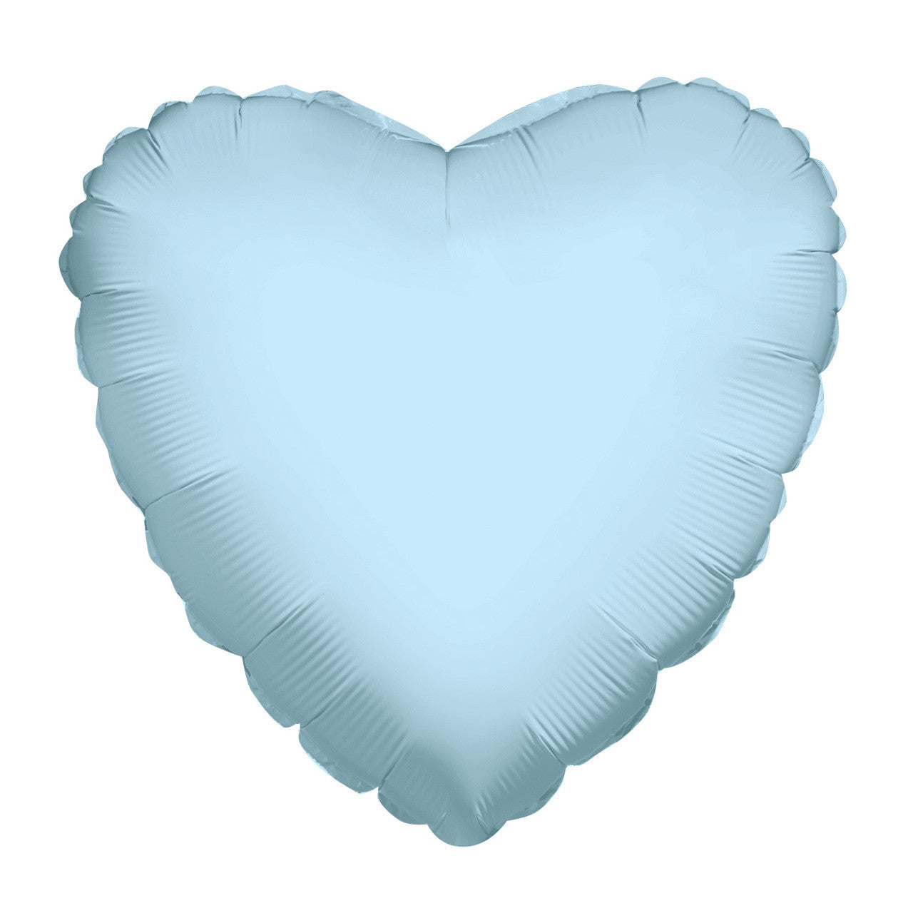 9" Mini Light Blue Heart Foil Balloon Air Fill Only (5 PACK) #34100-09