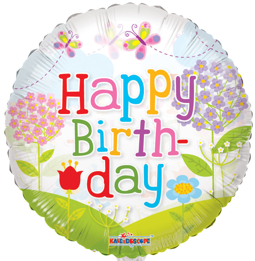 9" Mini Birthday Landscape Air Fill Balloons Air Fill Only (5-PACK)