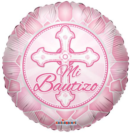 18" Spanish Girl "Mi Bautizo" Balloon Helium Foil Balloons (5 PACK) #34529