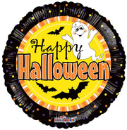 9" Happy Halloween Ghost Air Fill Only Foil Balloon (5 PACK) #88097-09