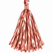 12" Balloon Tassel Rose Gold 12 Pack #LGTASLRG