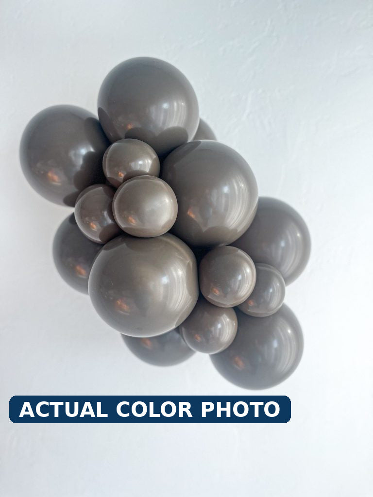 11" TUFTEX Cocoa Brown Balloons 100ct Bag #10042