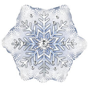 18" Prism Pattern Snowflake Foil Balloon # 434025 (5 PACK)