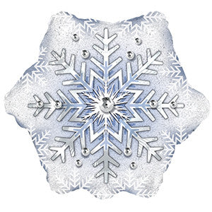 18" Prism Pattern Snowflake Foil Balloon # 434025 (5 PACK)