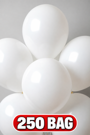 5" TUFTEX White 250CT Big Bag Balloons 250CT #25008