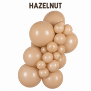 12" Kalisan Standard Hazelnut Latex Balloons 50 Count Bag - SKU #41307