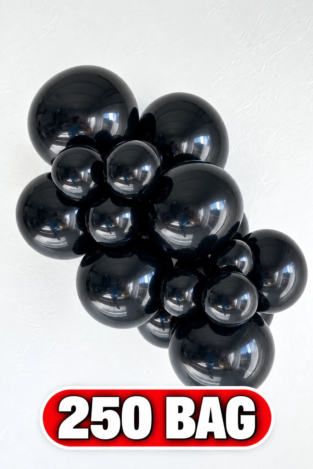 5" TUFTEX Black 250CT Big Bag Balloons 250ct #25078