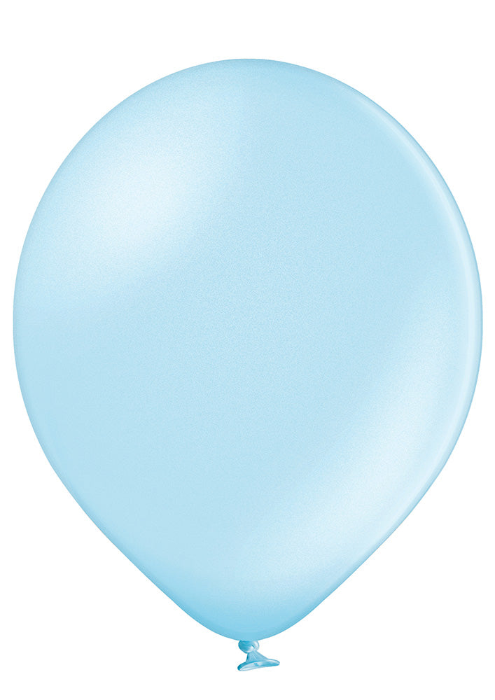24" BELBAL Metallic Pearl Baby Blue Premium Quality Balloons 1 per bag #21346