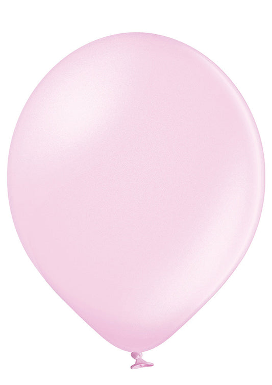 17" Metallic Pearl Baby Pink Premium Quality Balloons 25 per bag #22770