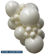 11" Sempertex Deluxe Almond White Balloons 100 Bag #53662