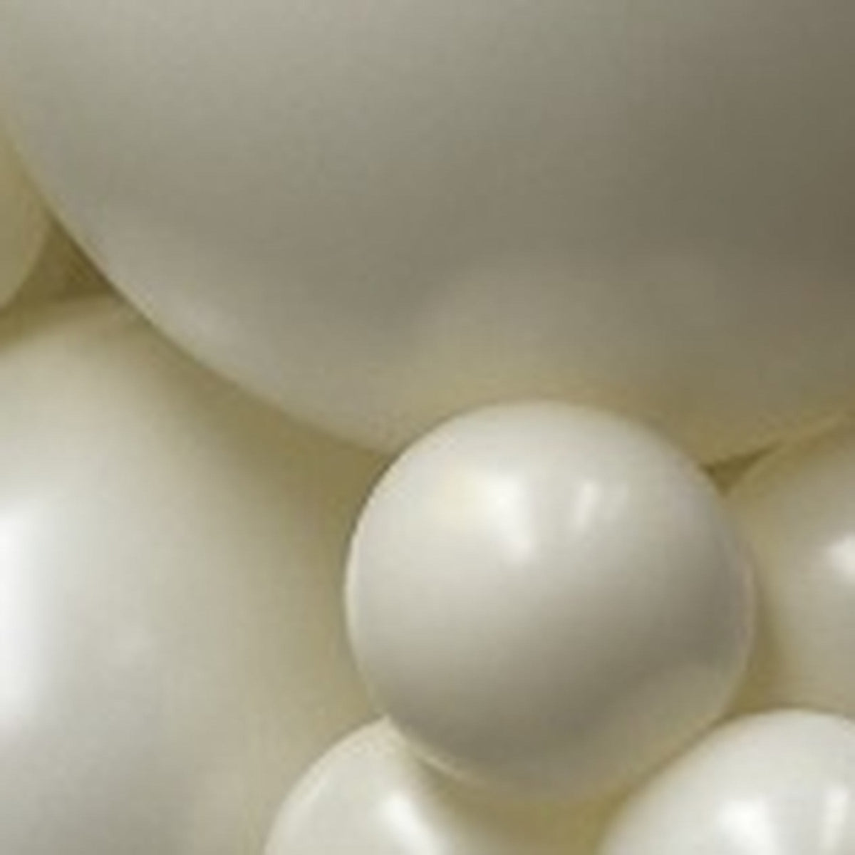 11" Sempertex Deluxe Almond White Balloons 100 Bag #53662