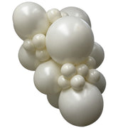Sempertex DeluxeAlmondWhite balloons – inflated color cluster