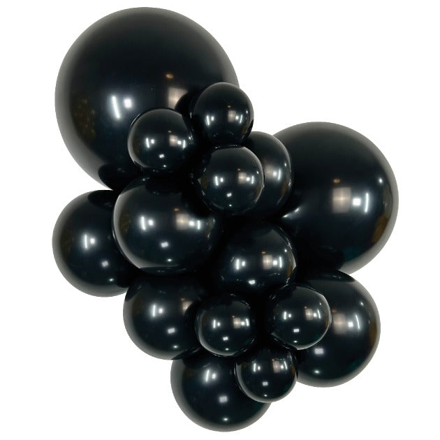 Sempertex DeluxeBlack balloons – inflated color cluster