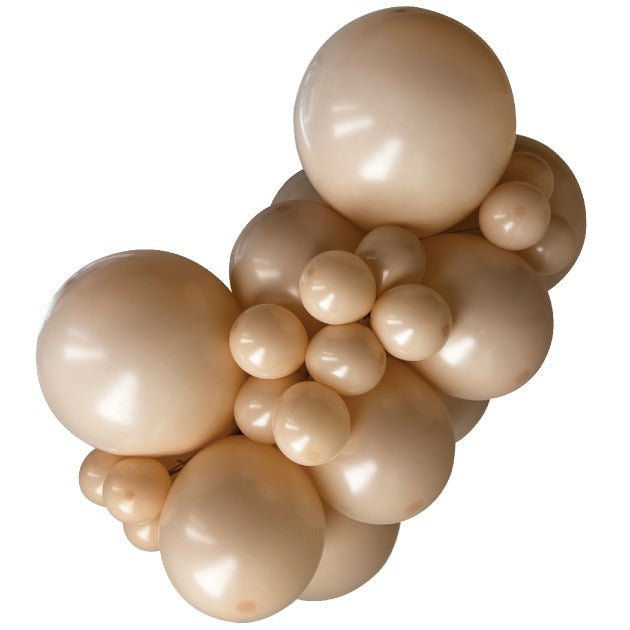 Sempertex Deluxe Creamy Blush balloons – inflated color cluster