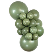 Sempertex Deluxe Eucalyptus balloons – inflated color cluster