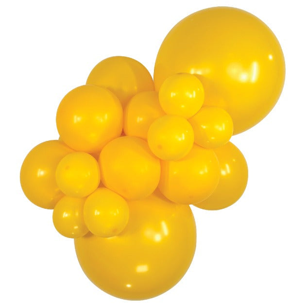 Sempertex Deluxe Honey Yellow balloons – inflated color cluster