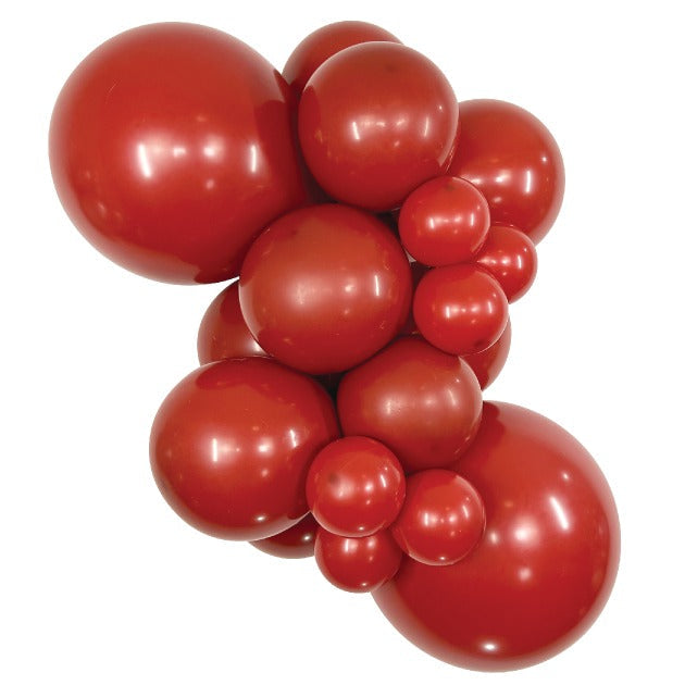 Sempertex Imperial Red balloons – inflated color cluster