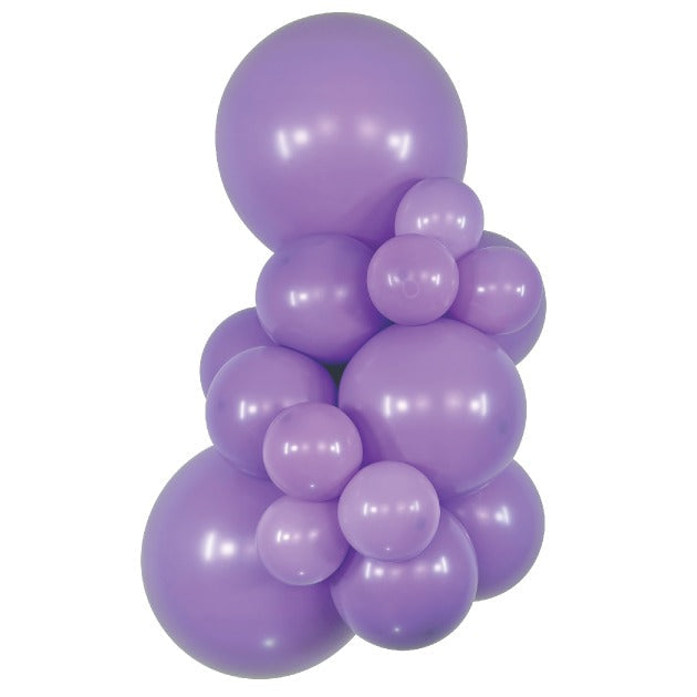 Sempertex Deluxe Lilac balloons – inflated color cluster