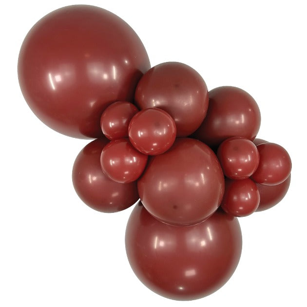 Sempertex Deluxe Merlot balloons – inflated color cluster