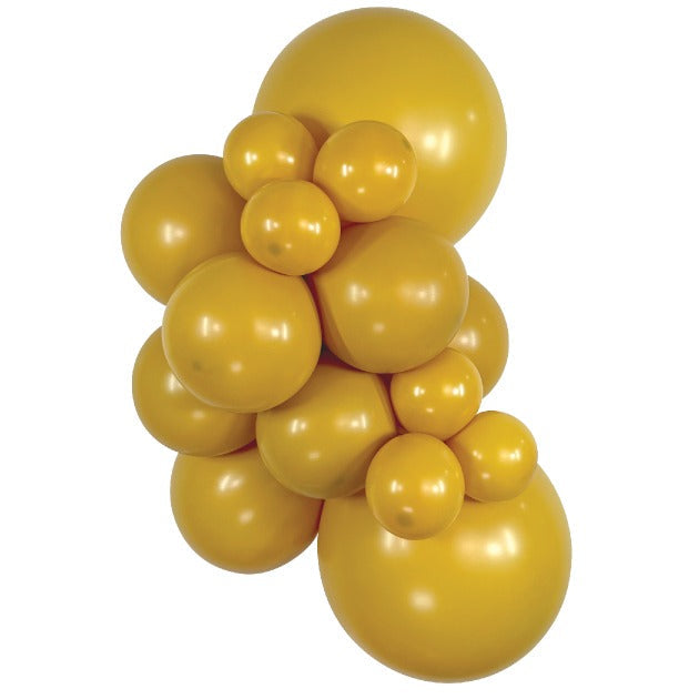 Sempertex DeluxeMustard balloons – inflated color cluster