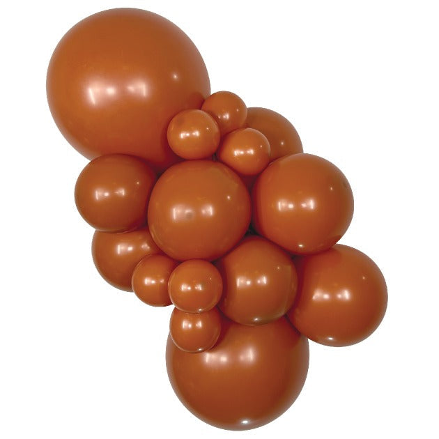 Sempertex DeluxeSunsetOrange balloons – inflated color cluster