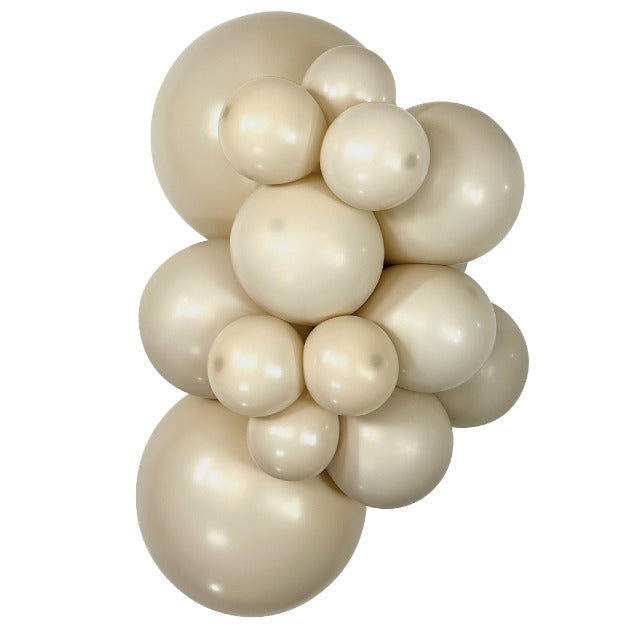 Sempertex DeluxeWhiteSand balloons – inflated color cluster