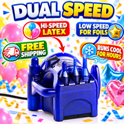 Premium Dual Pro Cool Air Mini Inflator Station (Dark Blue) Free Shipping #98012