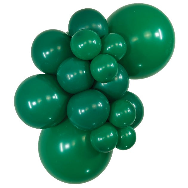 Sempertex FashionForestGreen balloons – inflated color cluster