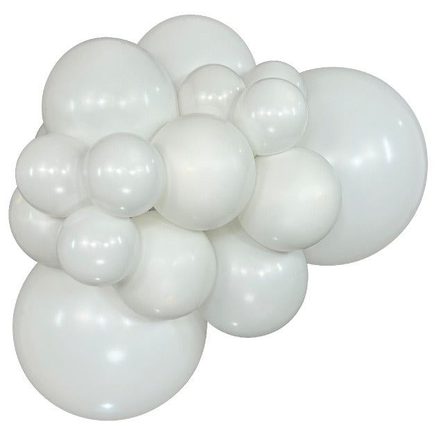 Sempertex FashionWhite balloons – inflated color cluster