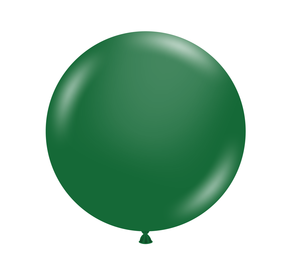 36" TUFTEX Metallic Forest Green Round Latex Balloons 1ct #3654
