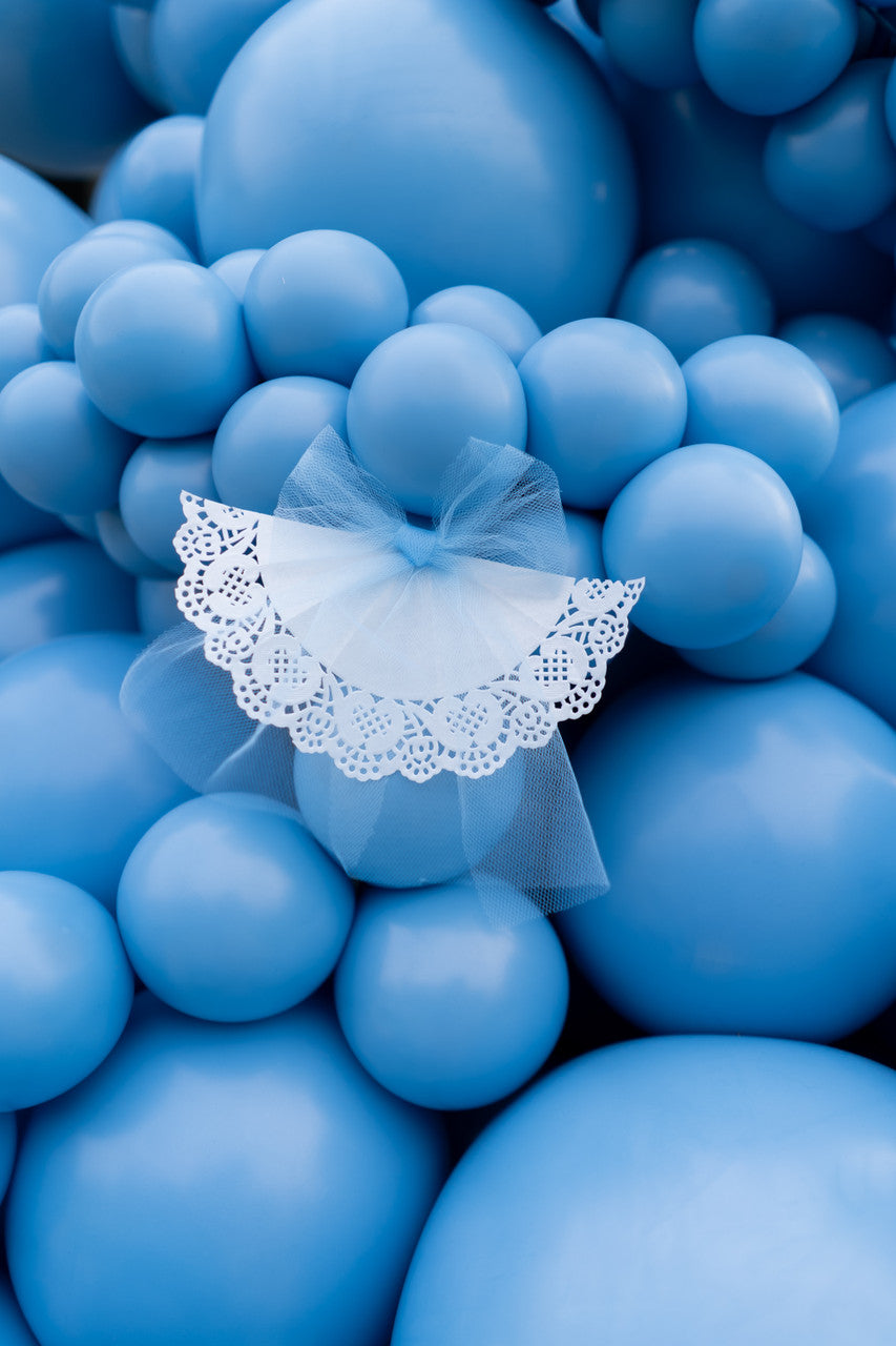 5" TUFTEX Pearl Georgia Blue Balloons 50ct Bag #15063