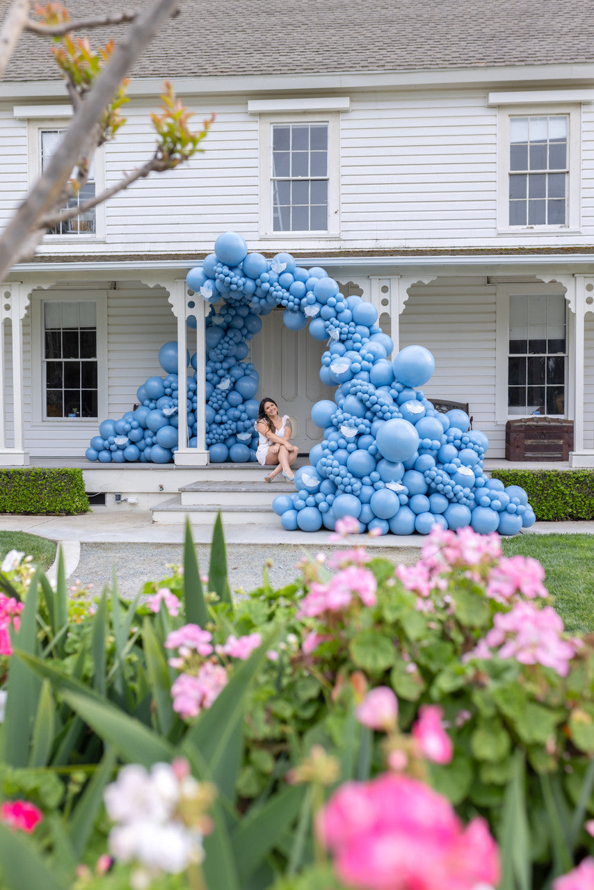24" TUFTEX Georgia Pearl Light Blue Latex Balloons 1ct #2463