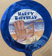 9" Happy Birthday Bible Verse Air Fill Only Foil Balloon (5 PACK) #91043